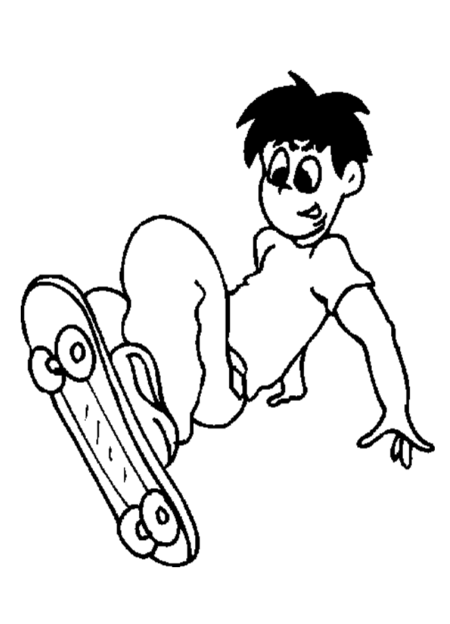 Disegno da colorare: Skateboard / Skateboard (Trasporto) #139306 - Pagine da Colorare Stampabili Gratuite