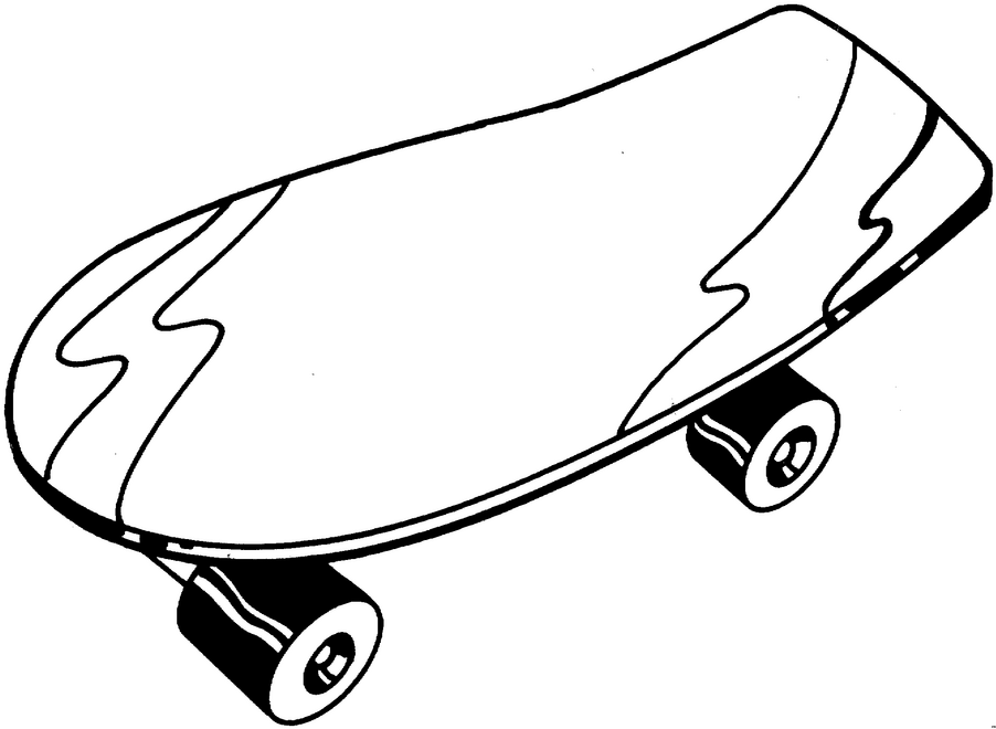 Disegno da colorare: Skateboard / Skateboard (Trasporto) #139308 - Pagine da Colorare Stampabili Gratuite