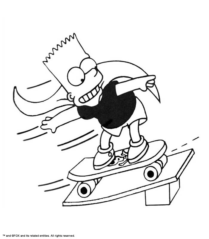 Disegno da colorare: Skateboard / Skateboard (Trasporto) #139318 - Pagine da Colorare Stampabili Gratuite
