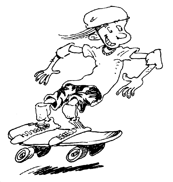 Disegno da colorare: Skateboard / Skateboard (Trasporto) #139320 - Pagine da Colorare Stampabili Gratuite