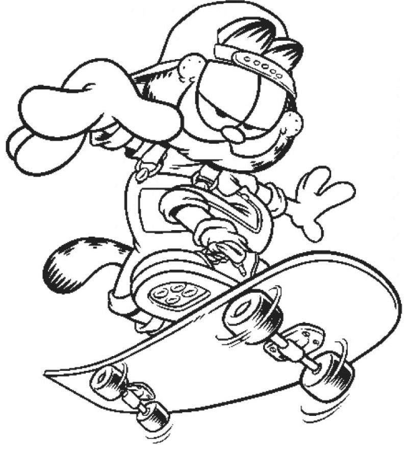 Disegno da colorare: Skateboard / Skateboard (Trasporto) #139324 - Pagine da Colorare Stampabili Gratuite