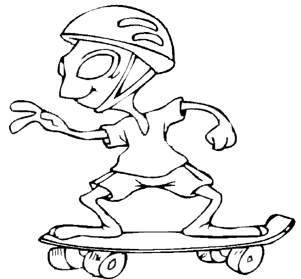 Disegno da colorare: Skateboard / Skateboard (Trasporto) #139333 - Pagine da Colorare Stampabili Gratuite