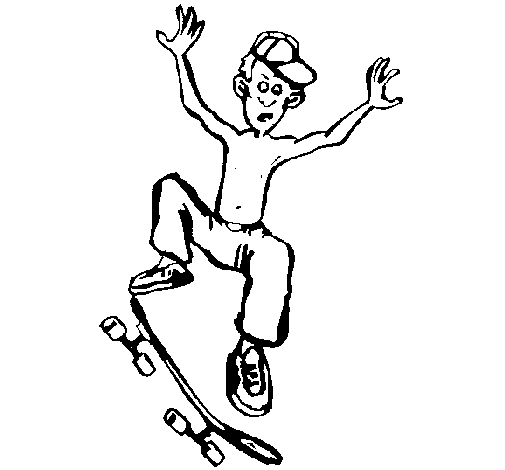 Disegno da colorare: Skateboard / Skateboard (Trasporto) #139345 - Pagine da Colorare Stampabili Gratuite