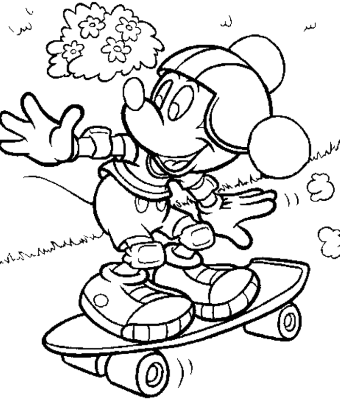 Disegno da colorare: Skateboard / Skateboard (Trasporto) #139364 - Pagine da Colorare Stampabili Gratuite