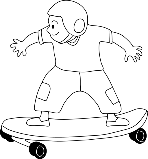 Disegno da colorare: Skateboard / Skateboard (Trasporto) #139393 - Pagine da Colorare Stampabili Gratuite