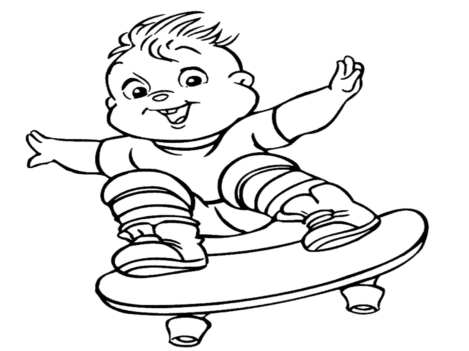 Disegno da colorare: Skateboard / Skateboard (Trasporto) #139419 - Pagine da Colorare Stampabili Gratuite