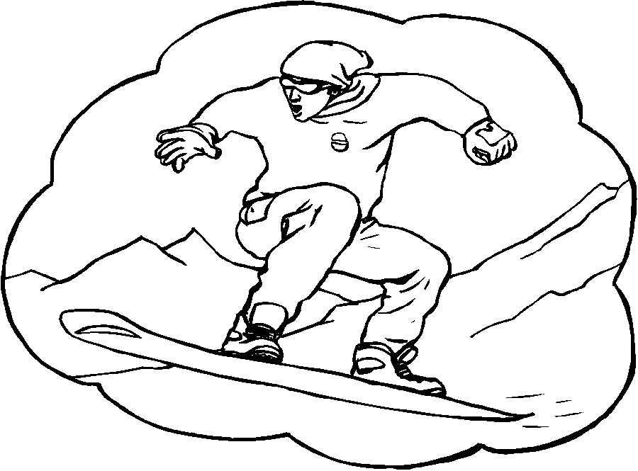 Disegno da colorare: Snowboard / Snowboard (Trasporto) #143873 - Pagine da Colorare Stampabili Gratuite