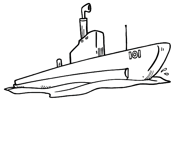Disegno da colorare: Sottomarino (Trasporto) #137707 - Pagine da Colorare Stampabili Gratuite