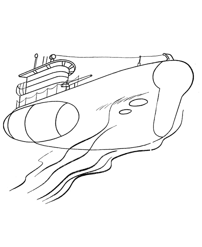 Disegno da colorare: Sottomarino (Trasporto) #137713 - Pagine da Colorare Stampabili Gratuite