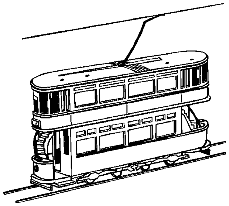 Disegno da colorare: Tram (Trasporto) #145598 - Pagine da Colorare Stampabili Gratuite