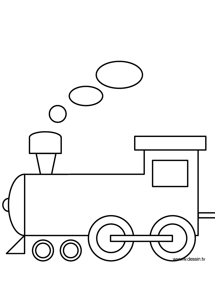 Disegno da colorare: Treno / Locomotiva (Trasporto) #135029 - Pagine da Colorare Stampabili Gratuite