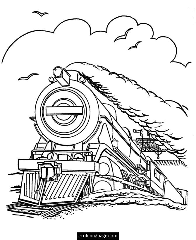 Disegno da colorare: Treno / Locomotiva (Trasporto) #135051 - Pagine da Colorare Stampabili Gratuite