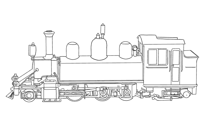 Disegno da colorare: Treno / Locomotiva (Trasporto) #135054 - Pagine da Colorare Stampabili Gratuite