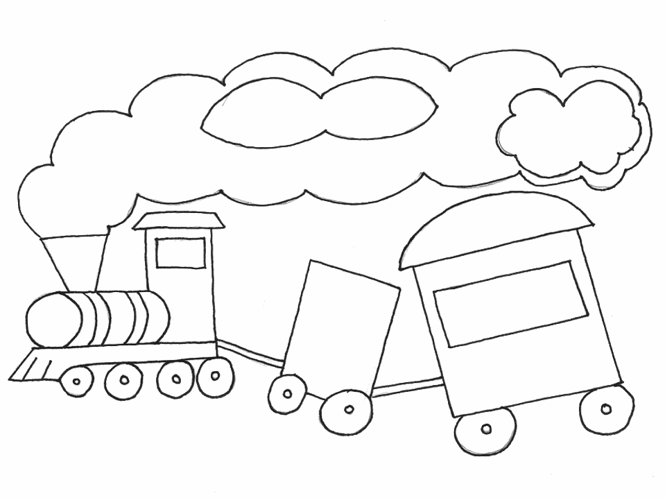 Disegno da colorare: Treno / Locomotiva (Trasporto) #135058 - Pagine da Colorare Stampabili Gratuite