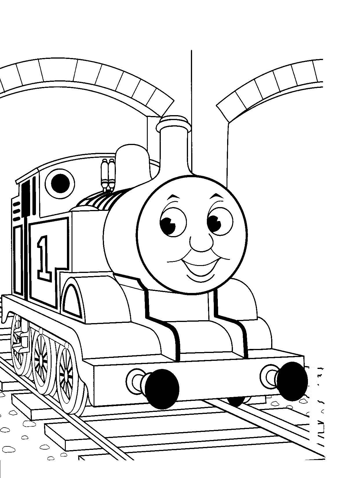 Disegno da colorare: Treno / Locomotiva (Trasporto) #135075 - Pagine da Colorare Stampabili Gratuite
