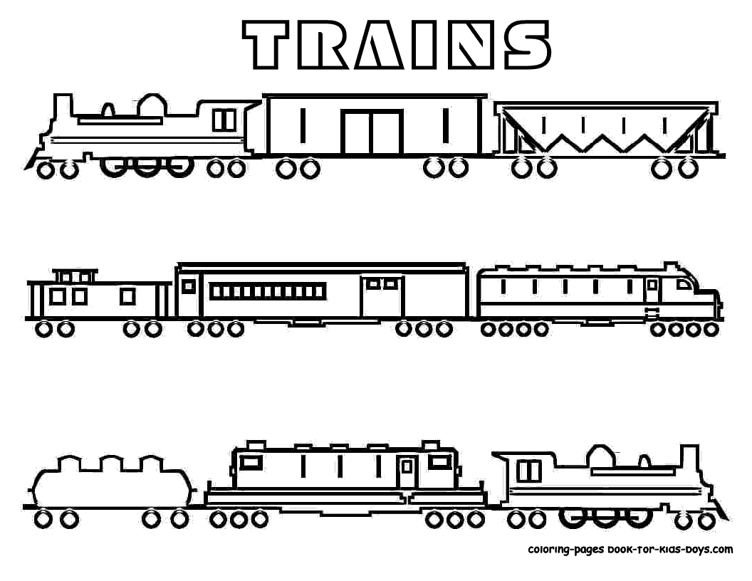 Disegno da colorare: Treno / Locomotiva (Trasporto) #135084 - Pagine da Colorare Stampabili Gratuite