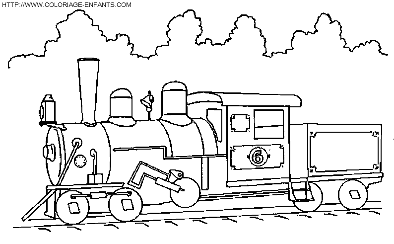 Disegno da colorare: Treno / Locomotiva (Trasporto) #135087 - Pagine da Colorare Stampabili Gratuite