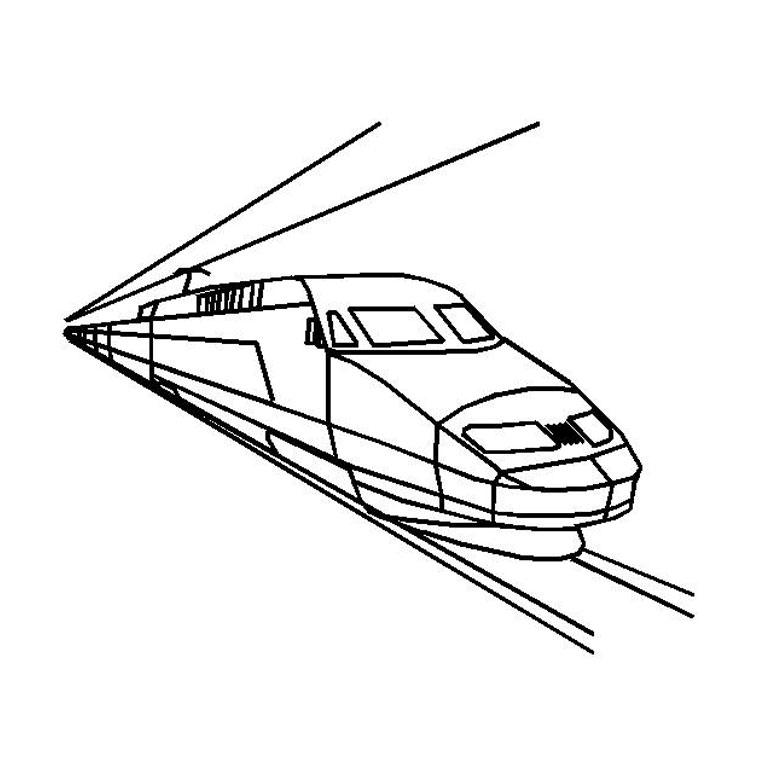 Disegno da colorare: Treno / Locomotiva (Trasporto) #135090 - Pagine da Colorare Stampabili Gratuite