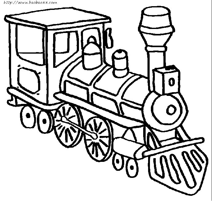 Disegno da colorare: Treno / Locomotiva (Trasporto) #135094 - Pagine da Colorare Stampabili Gratuite