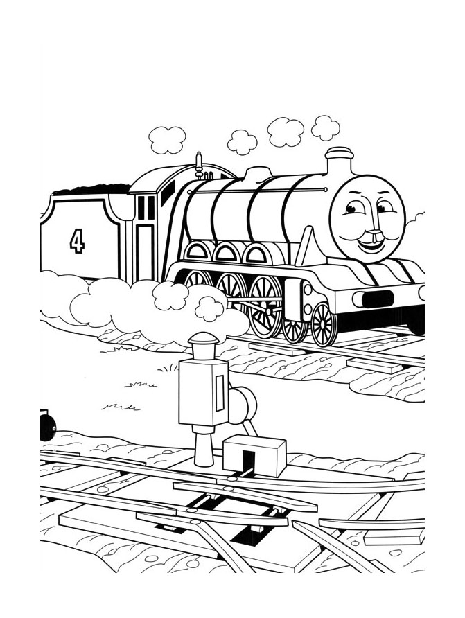 Disegno da colorare: Treno / Locomotiva (Trasporto) #135109 - Pagine da Colorare Stampabili Gratuite