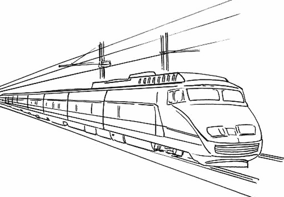 Disegno da colorare: Treno / Locomotiva (Trasporto) #135158 - Pagine da Colorare Stampabili Gratuite