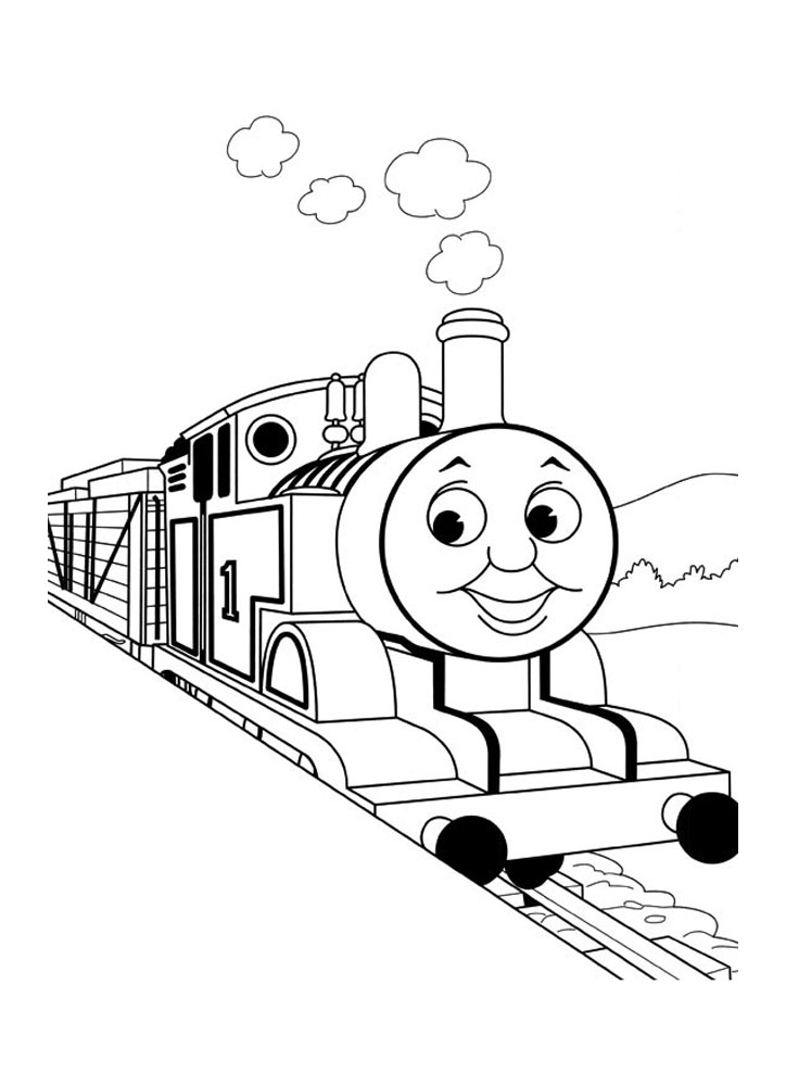 Disegno da colorare: Treno / Locomotiva (Trasporto) #135163 - Pagine da Colorare Stampabili Gratuite