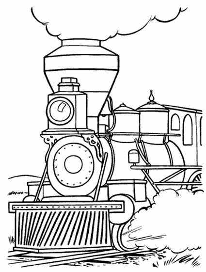 Disegno da colorare: Treno / Locomotiva (Trasporto) #135177 - Pagine da Colorare Stampabili Gratuite