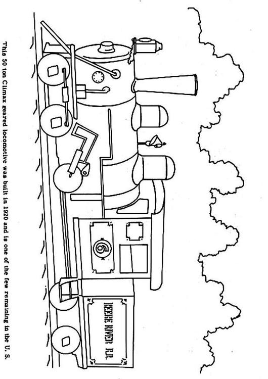 Disegno da colorare: Treno / Locomotiva (Trasporto) #135189 - Pagine da Colorare Stampabili Gratuite