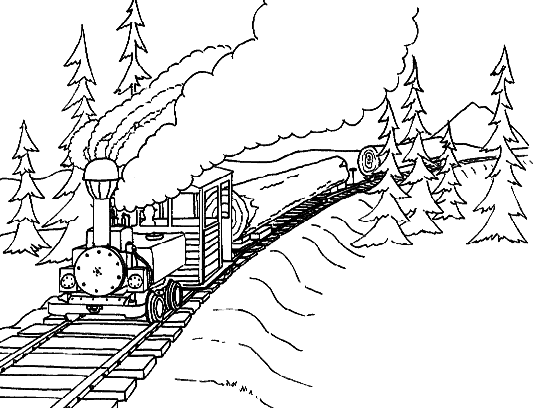 Disegno da colorare: Treno / Locomotiva (Trasporto) #135204 - Pagine da Colorare Stampabili Gratuite