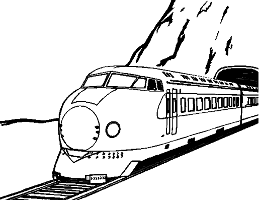 Disegno da colorare: Treno / Locomotiva (Trasporto) #135212 - Pagine da Colorare Stampabili Gratuite