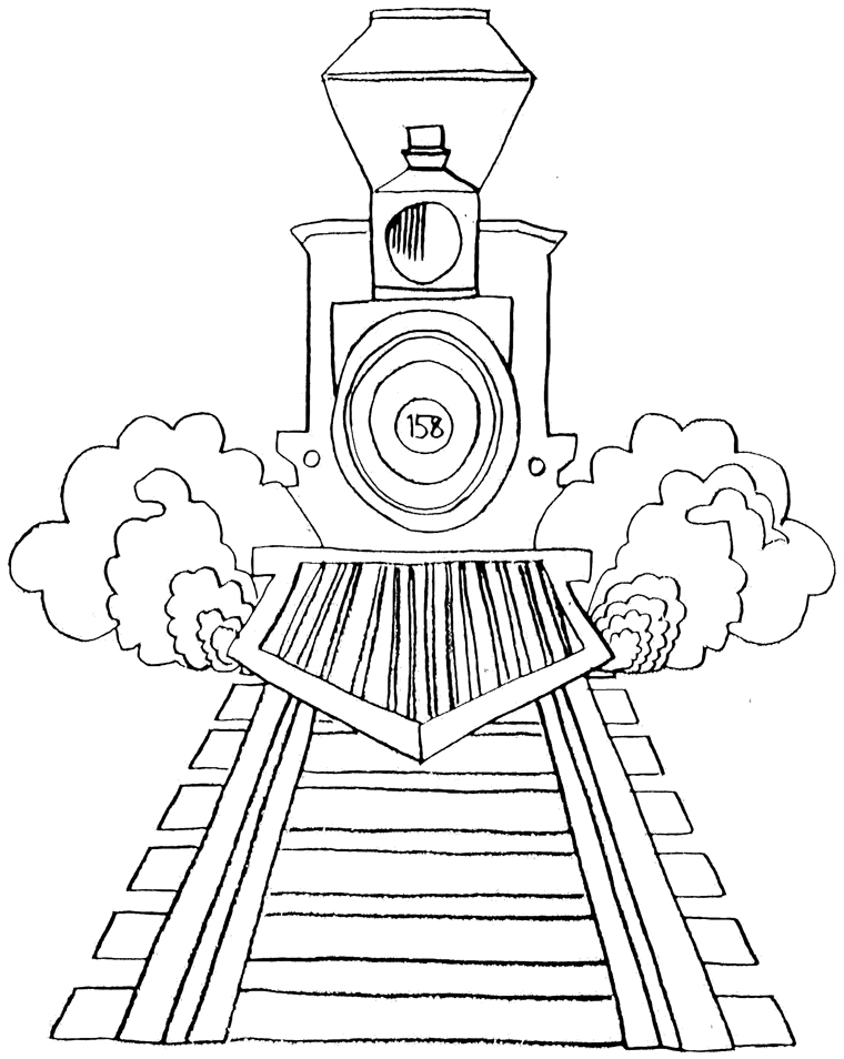 Disegno da colorare: Treno / Locomotiva (Trasporto) #135213 - Pagine da Colorare Stampabili Gratuite