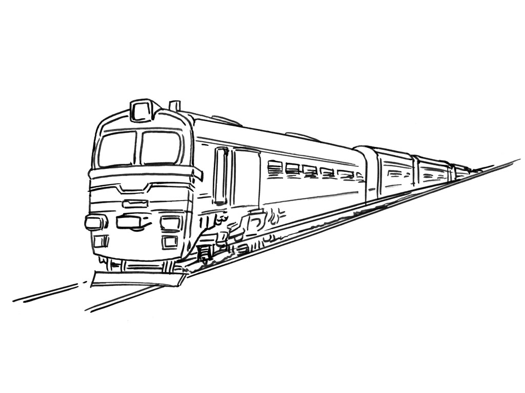 Disegno da colorare: Treno / Locomotiva (Trasporto) #135237 - Pagine da Colorare Stampabili Gratuite