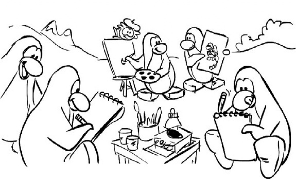 Disegno da colorare: Club Pinguino (Videogiochi) #170319 - Pagine da Colorare Stampabili Gratuite