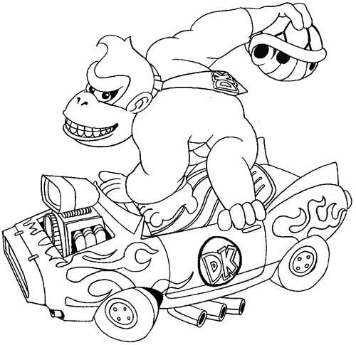 Disegno da colorare: Donkey Kong (Videogiochi) #112164 - Pagine da Colorare Stampabili Gratuite