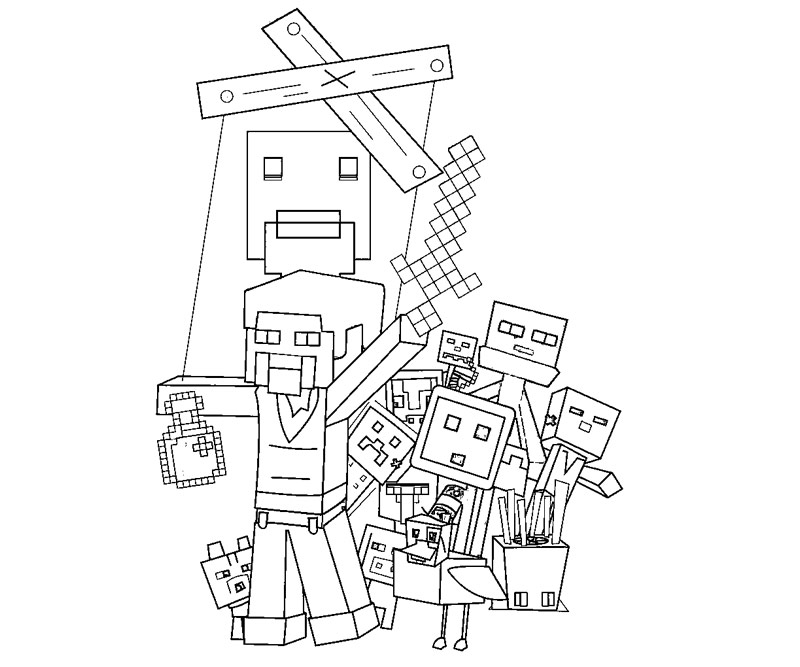 Disegno da colorare: Minecraft (Videogiochi) #113767 - Pagine da Colorare Stampabili Gratuite
