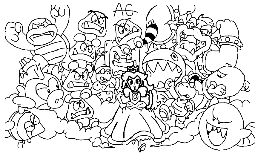 Disegno da colorare: Super Mario Bros. (Videogiochi) #153779 - Pagine da Colorare Stampabili Gratuite