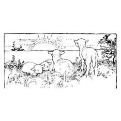 Disegno da colorare: Agnello (Animali) #269 - Pagine da Colorare Stampabili Gratuite