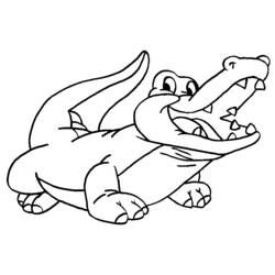 Disegno da colorare: Alligatore (Animali) #381 - Pagine da Colorare Stampabili Gratuite