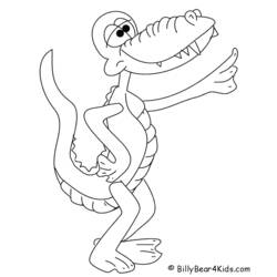 Disegno da colorare: Alligatore (Animali) #391 - Pagine da Colorare Stampabili Gratuite