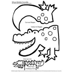 Disegno da colorare: Alligatore (Animali) #398 - Pagine da Colorare Stampabili Gratuite