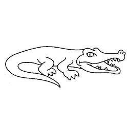 Disegno da colorare: Alligatore (Animali) #413 - Pagine da Colorare Stampabili Gratuite