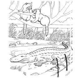 Disegno da colorare: Alligatore (Animali) #421 - Pagine da Colorare Stampabili Gratuite