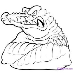 Disegno da colorare: Alligatore (Animali) #423 - Pagine da Colorare Stampabili Gratuite