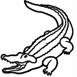 Disegno da colorare: Alligatore (Animali) #424 - Pagine da Colorare Stampabili Gratuite