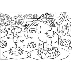 Disegno da colorare: Animali da circo (Animali) #20806 - Pagine da Colorare Stampabili Gratuite