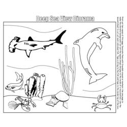 Disegno da colorare: animali marini (Animali) #22086 - Pagine da Colorare Stampabili Gratuite