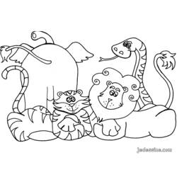 Disegno da colorare: Animali selvaggi/della giungla (Animali) #21085 - Pagine da Colorare Stampabili Gratuite