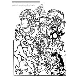 Disegno da colorare: Animali selvaggi/della giungla (Animali) #21091 - Pagine da Colorare Stampabili Gratuite