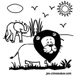 Disegno da colorare: Animali selvaggi/della giungla (Animali) #21113 - Pagine da Colorare Stampabili Gratuite
