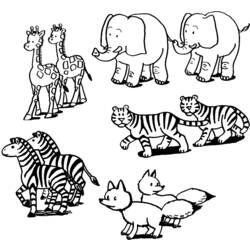 Disegno da colorare: Animali selvaggi/della giungla (Animali) #21314 - Pagine da Colorare Stampabili Gratuite